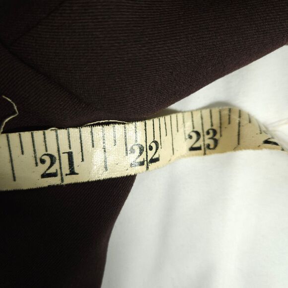 NWT Vintage Sag Harbor Stretch Womens Size 14 Brown Two Button Blazer Jacket - Picture 7 of 9